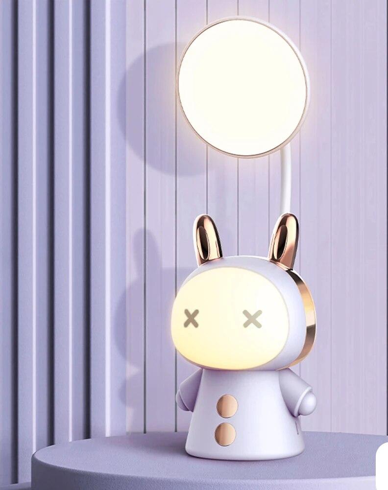 GlowKids - Lampa Stołowa LED z Postaciami z Bajek dla Dzieci – Świecąca Lampka Nocna z Ładowaniem USB, Kreatywny Design